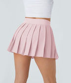 Breezeful™ Mini Jupe Soirée Plissée 2 en 1 Taille Haute Poche Latérale Boucle Réglable Séchage Rapide