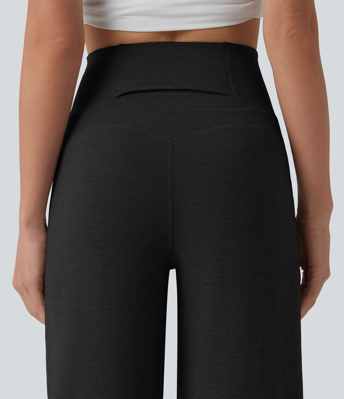 Pantalon droit taille haute ventre plat avec poche