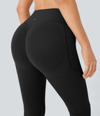 Pantalon de yoga à coupe bootcut gainant galbant taille haute avec effet scrunch et poches Halara UltraSculpt™