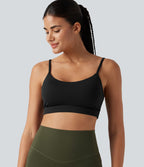 Haut de yoga court à une épaule, manches courtes, brassière intégrée, séchage rapide