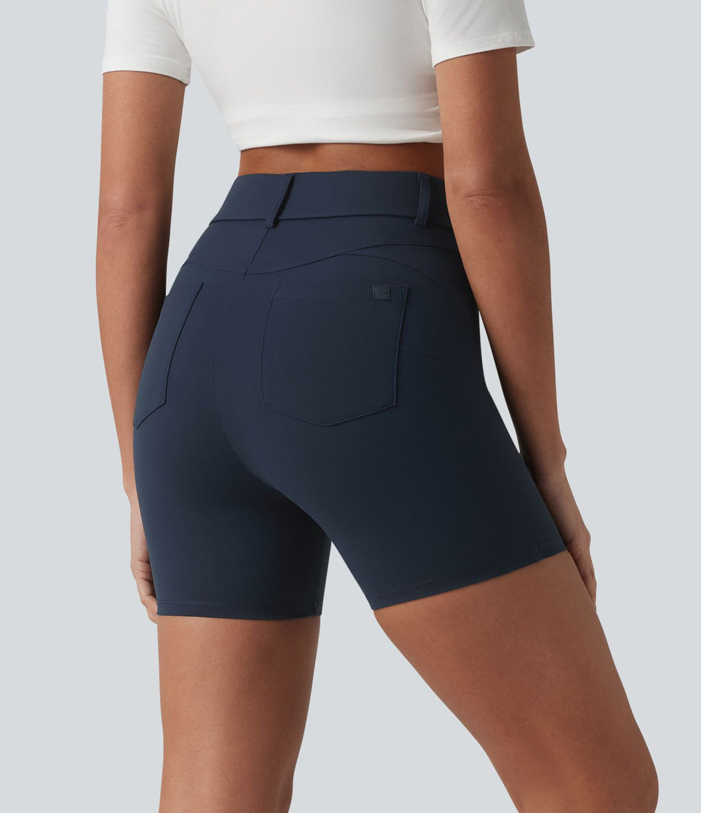 Halara UltraSculpt™ Cycliste casual 12,5 cm taille haute avec poches