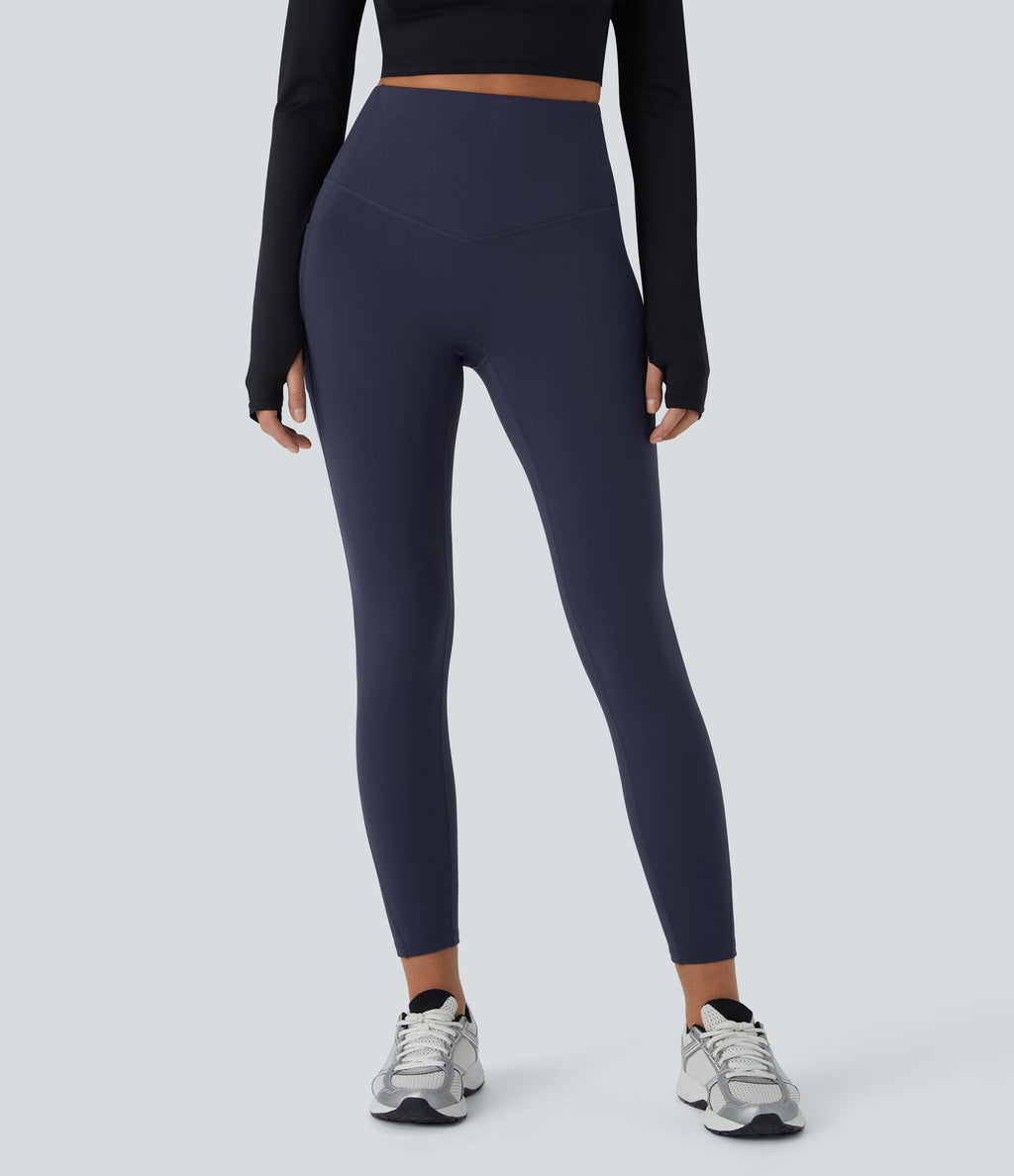 Legging de sport taille haute gainant et thermique Softlyzero™ avec poches