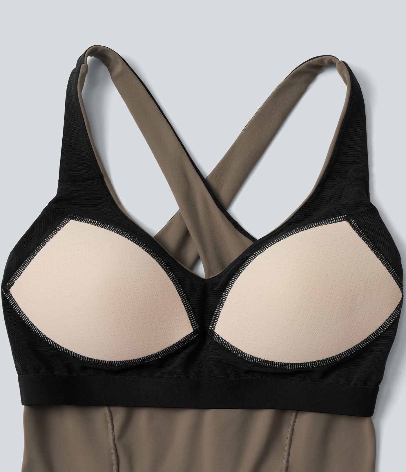 Débardeur yoga Halara UltraSculpt™ 2-en-1 push-up col V profond dos croisé
