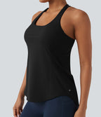 Débardeur running Halara UltraSculpt™ col rond dos croisé bonnets E-G