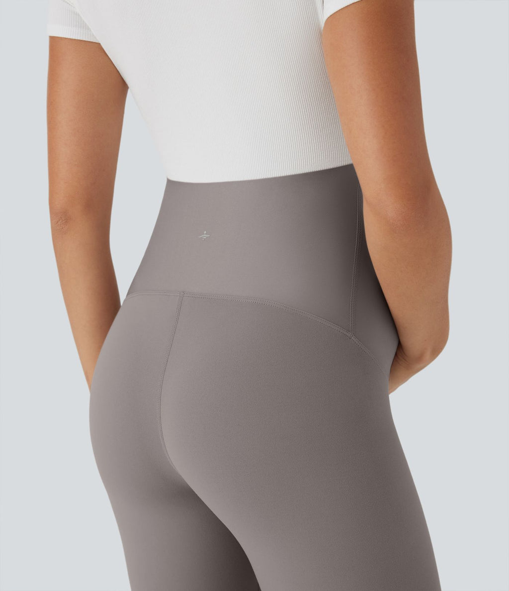 Short cycliste de yoga de maternité Softlyzero™ à taille super haute 17,5 cm-UPF50+