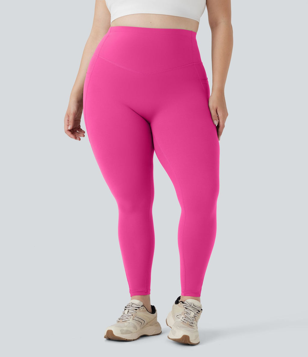 Legging d'entraînement gainant galbant taille haute grande taille avec poches Halara UltraSculpt™