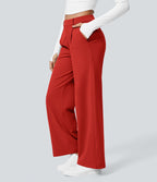 Pantalon tailleur Halara Flex™ DayStretch coupe droite taille haute avec poches
