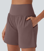Short de yoga SoftlyZero™ Airy 2-en-1 taille très haute avec poches et effet frais InstantCool 17,5 cm