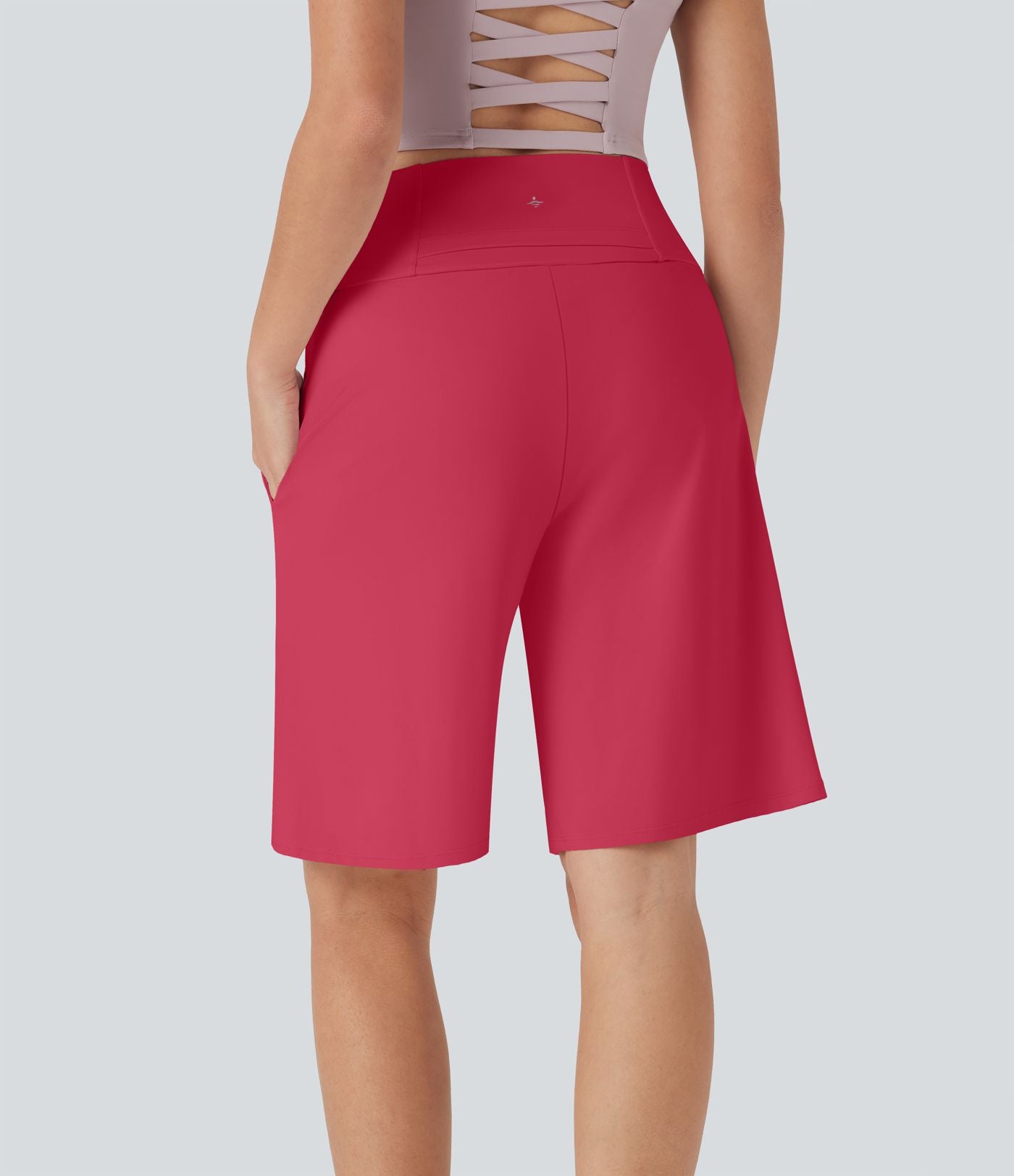 Bermuda SoftlyZero™ Airy de yoga taille haute avec poches multiples et effet frais InstantCool