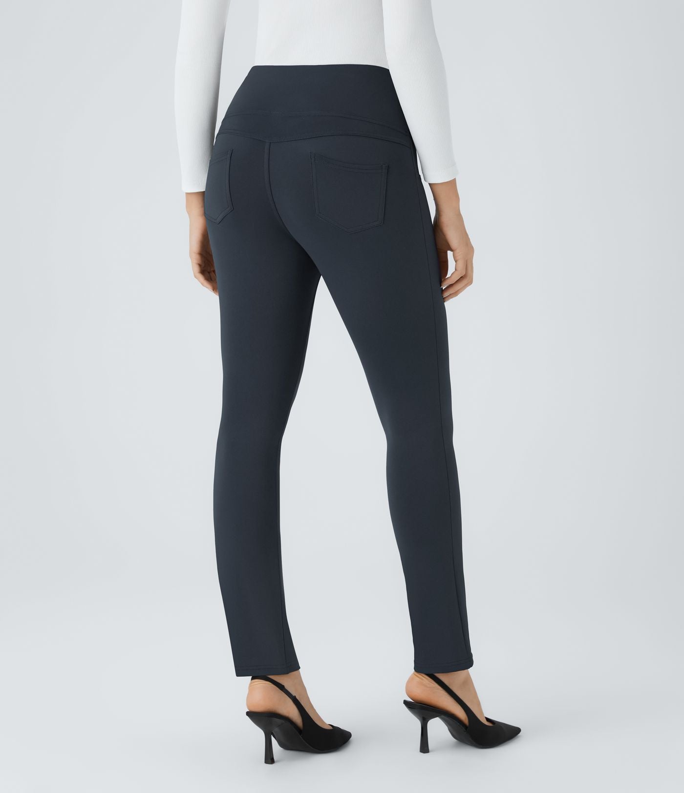 Pantalon de travail fuselé taille haute Halara Flex™ DayStretch avec poches