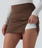 Jupe mini moulante 2-en-1 de travail DayStretch taille haute