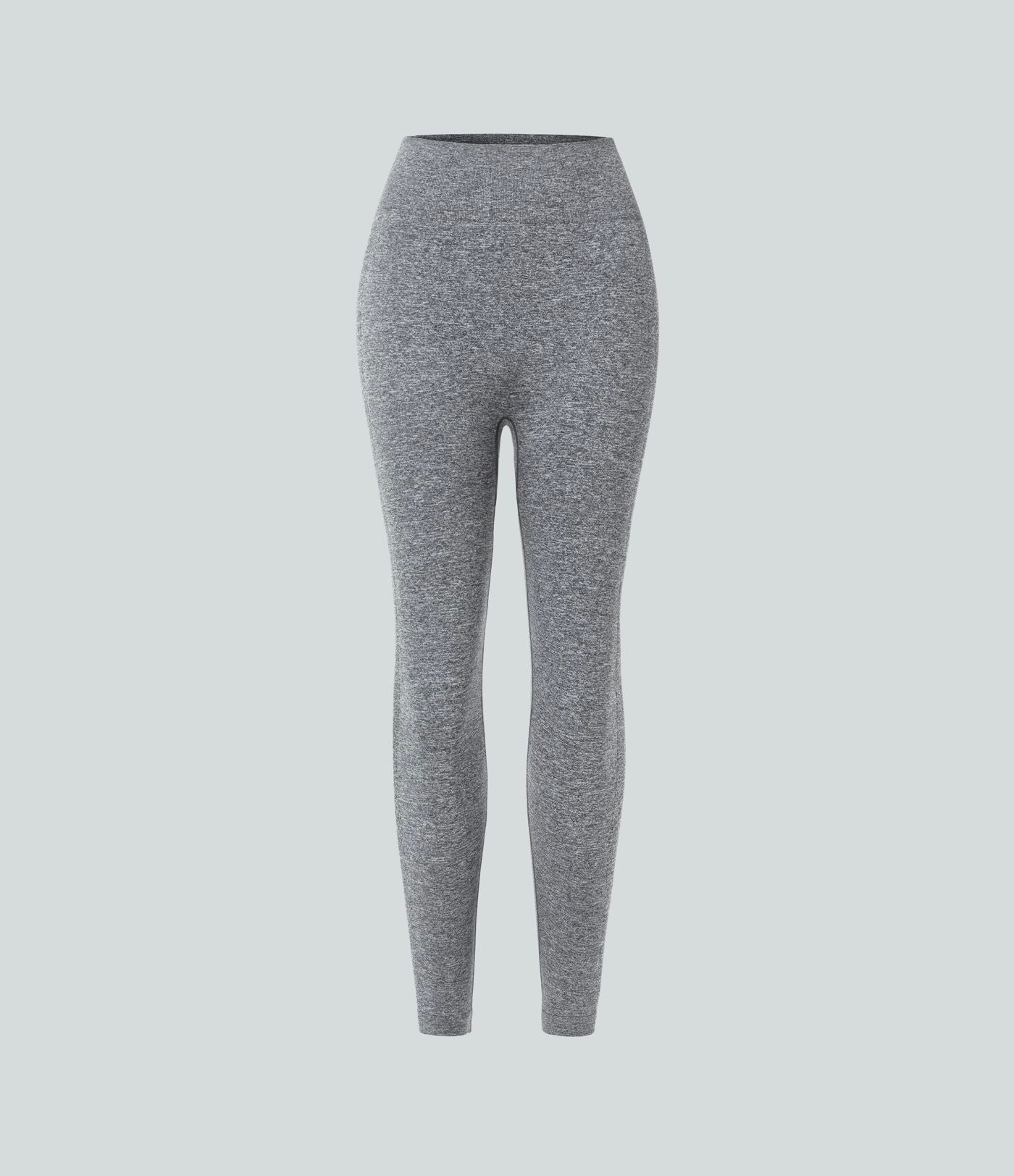 Legging capri yoga taille haute froncé effet push-up sans couture OneForm Seamless Flow