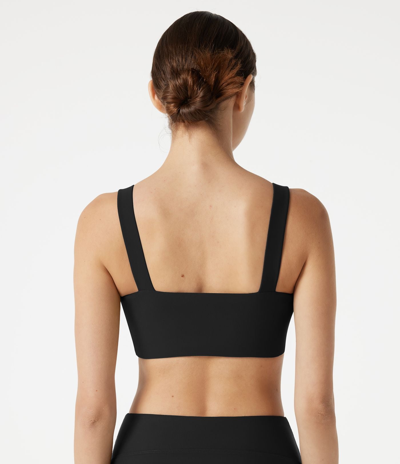 Haut de bikini push-up à décolleté en V plongeant avec brassière intégrée