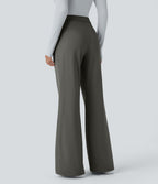 Pantalon tailleur évasé taille haute Halara Flex™ DayStretch avec poches