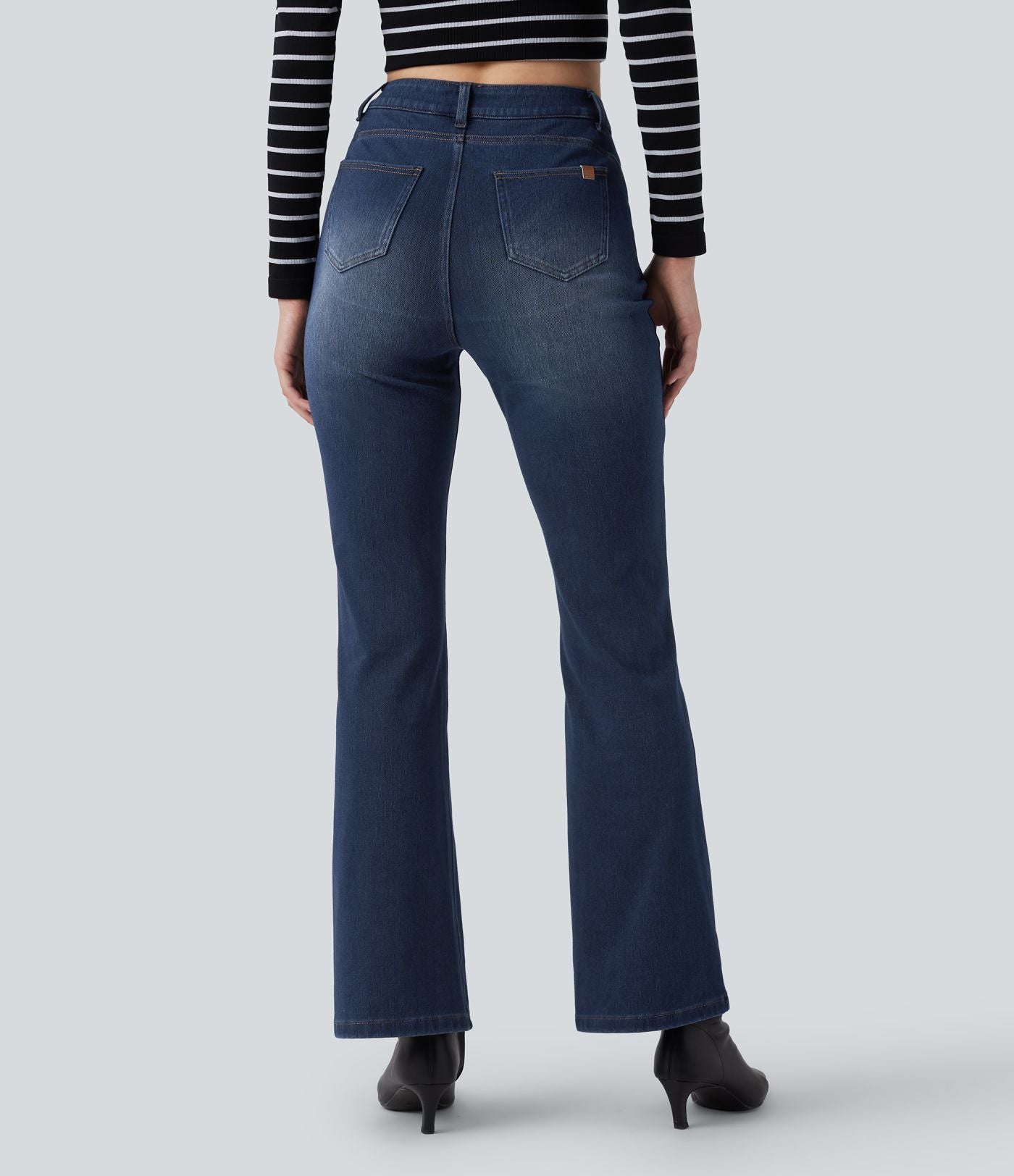 Legging denim bootcut Halara Flex™ gainant effet push-up taille haute avec poches