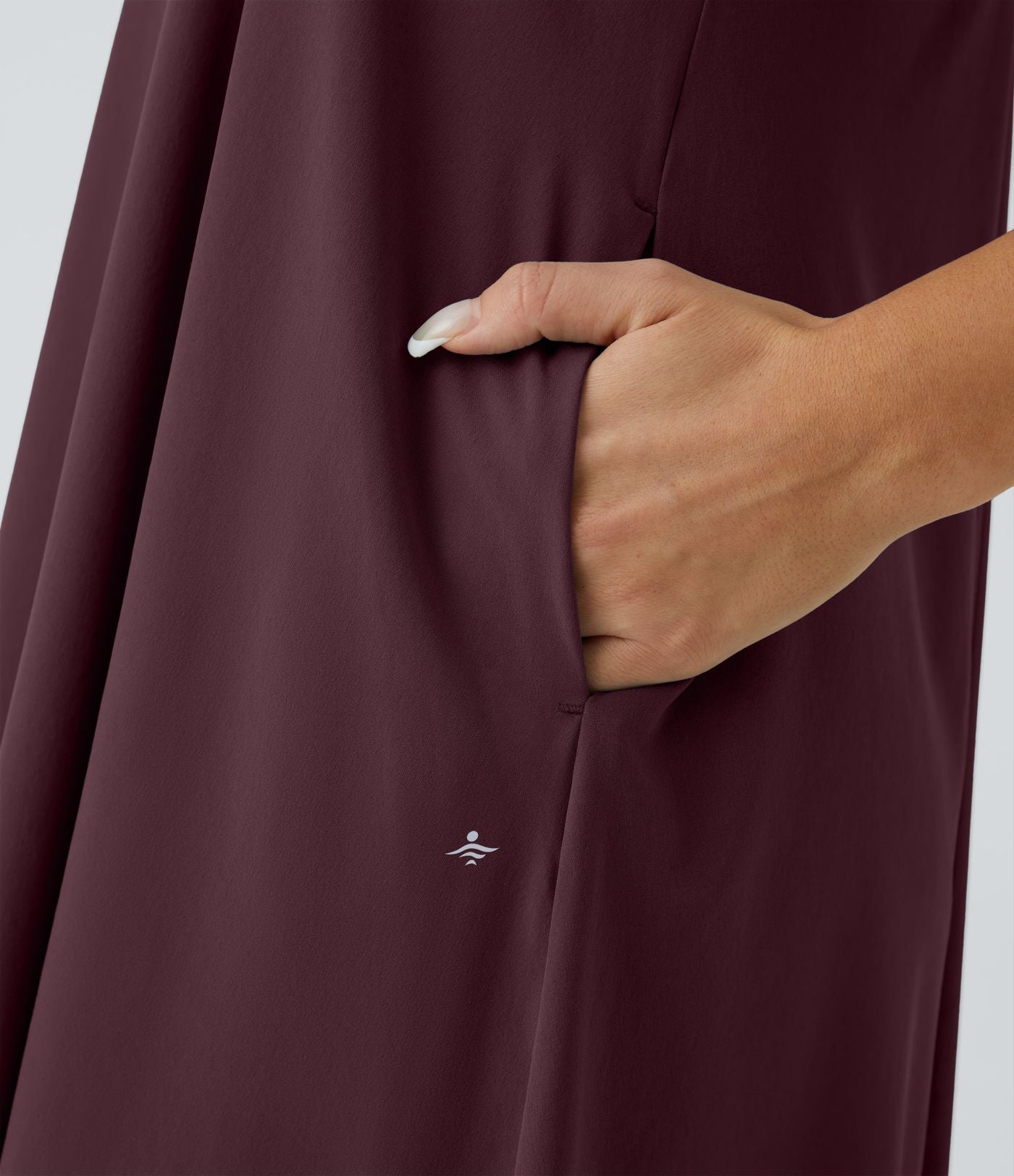 Robe décontractée mi-longue Breezeful™ dos nageur poche latérale fluide asymétrique séchage rapide A-C