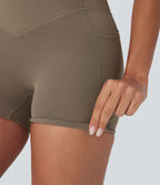 Short cycliste 7,5 cm d'entraînement gainant galbant taille haute avec poches Halara UltraSculpt™