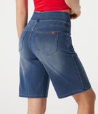Halara Flex™ Bermuda casual en jean taille haute avec poches