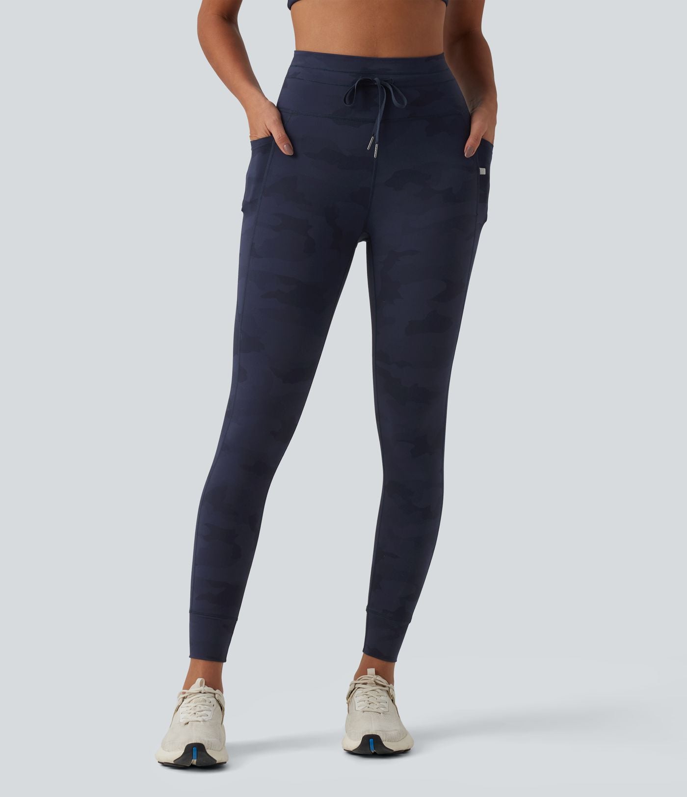 Legging yoga Halara UltraSculpt™ imprimé camouflage taille haute avec cordon de serrage et poches