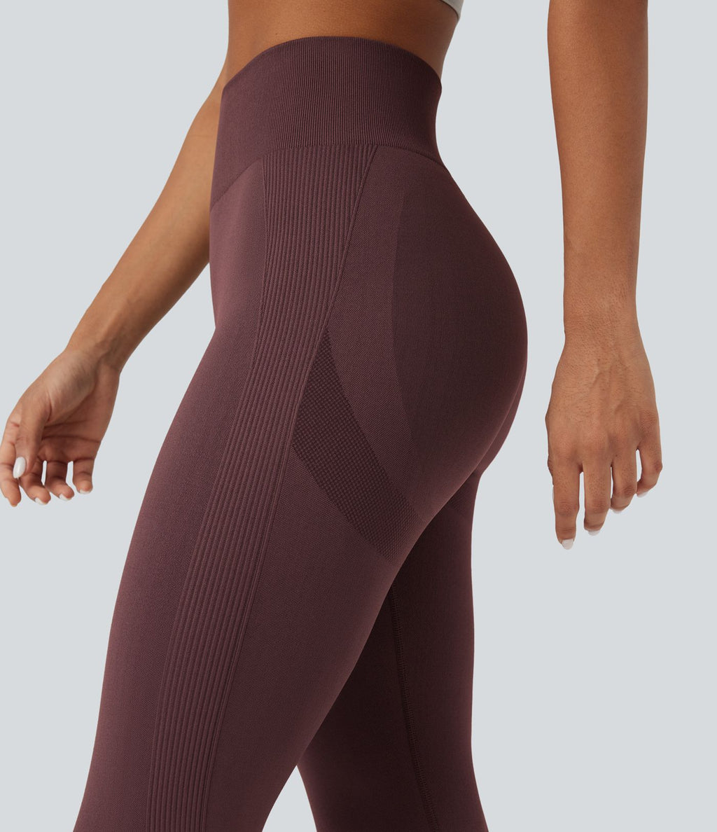 Legging yoga taille haute push-up froncé sans couture OneForm Seamless Flow
