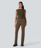 Pantalon cargo bootcut randonnée taille moyenne DayStretch avec poches