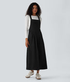 Robe de chasuble décontractée maille côtelée avec poches
