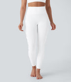 Legging de yoga 7/8 SpeedWave™ taille haute avec poches latérales et empiècements en mesh contrastés à séchage rapide
