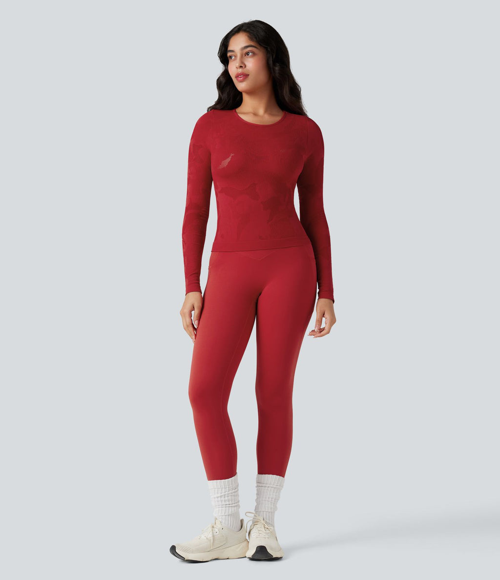 Haut de sport à manches longues sans couture OneForm Seamless Flow