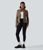 Veste matelassée running PuffFlex col cheminée manches longues avec zip et poches