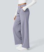 Pantalon tailleur Halara Flex™ DayStretch coupe droite taille haute avec poches