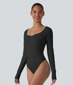 Body moulant manches longues
