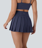 Jupe-short de danse mini Breezeful™ à taille haute, plissée, 2-en-1, avec poches latérales et arrière, ourlet asymétrique et séchage rapide