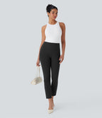 Pantalon de travail fuselé court taille haute Halara Flex™ avec poches