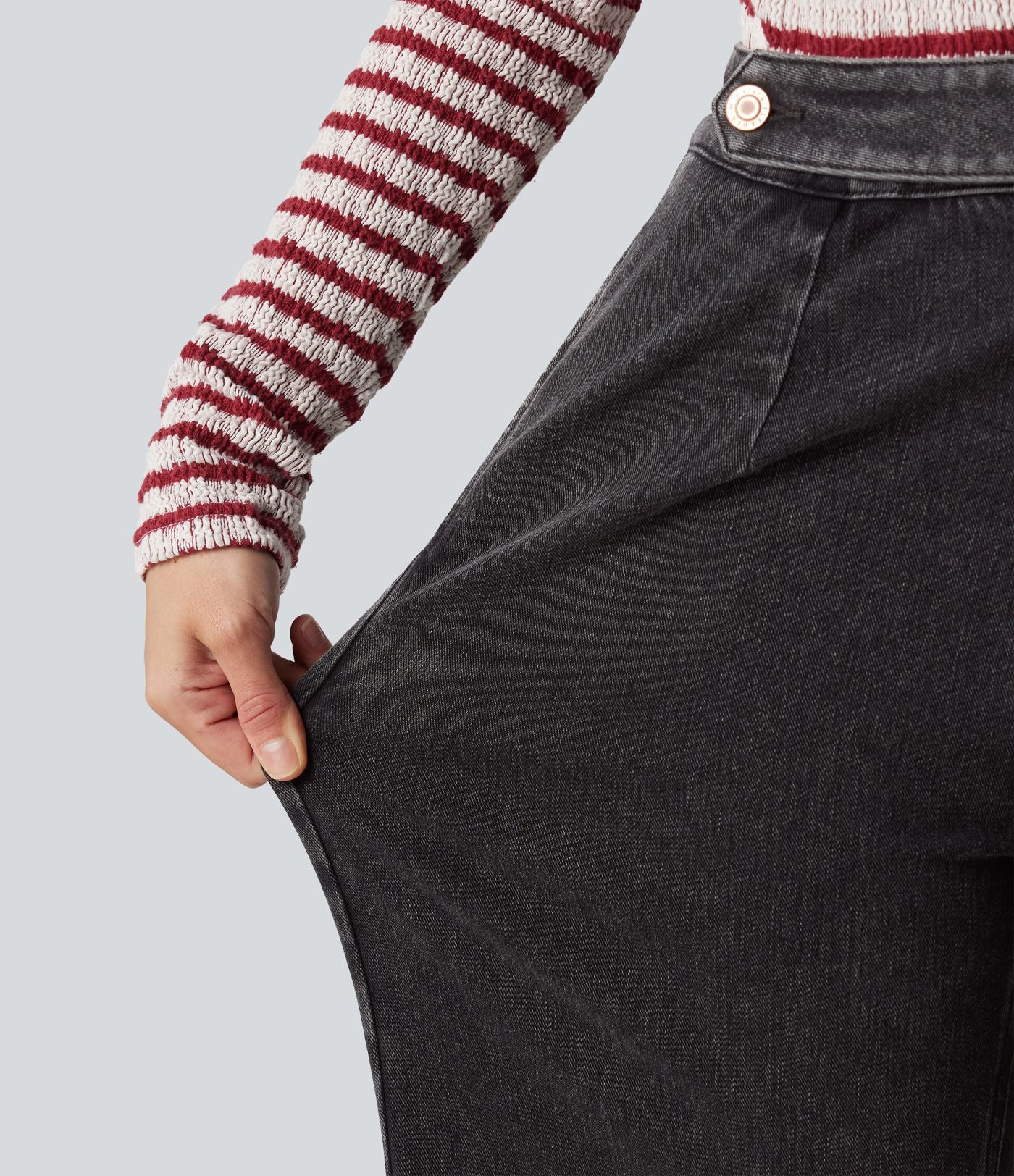 Halara Flex™ Jean droit casual taille haute avec poches