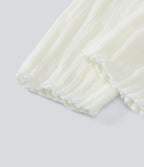 Jambières en maille avec nœud