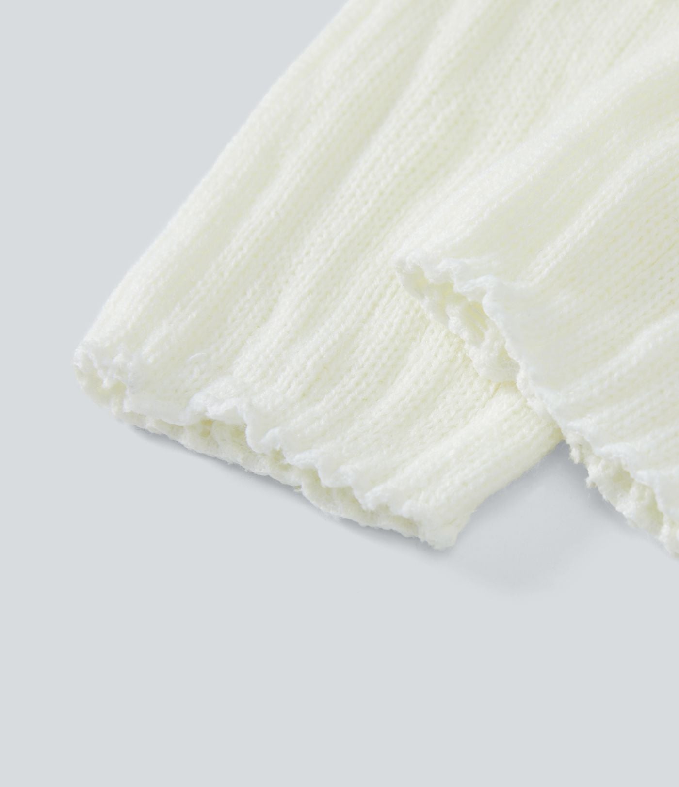 Jambières en maille avec nœud