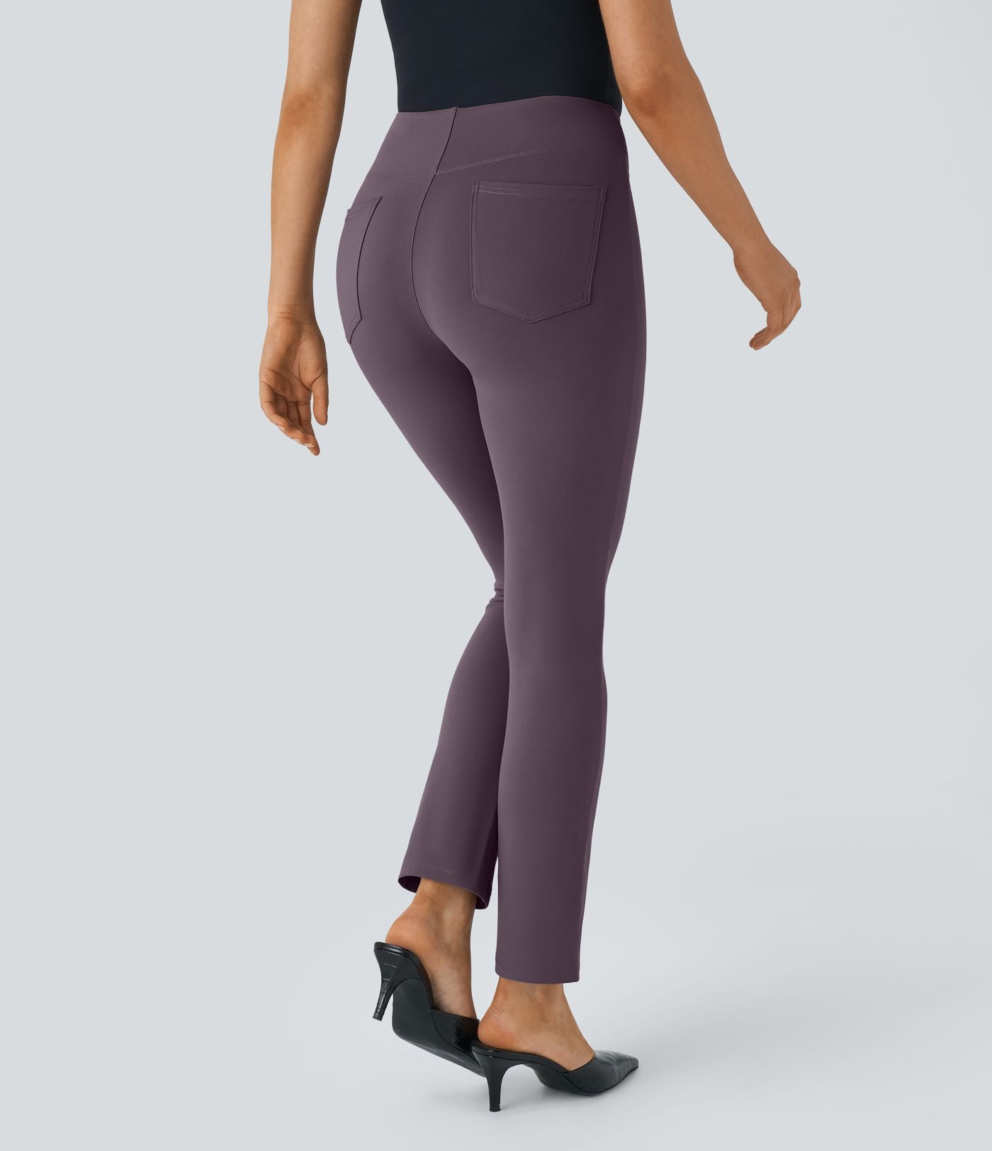 Pantalon tailleur fuselé taille haute Halara Flex™ avec poches