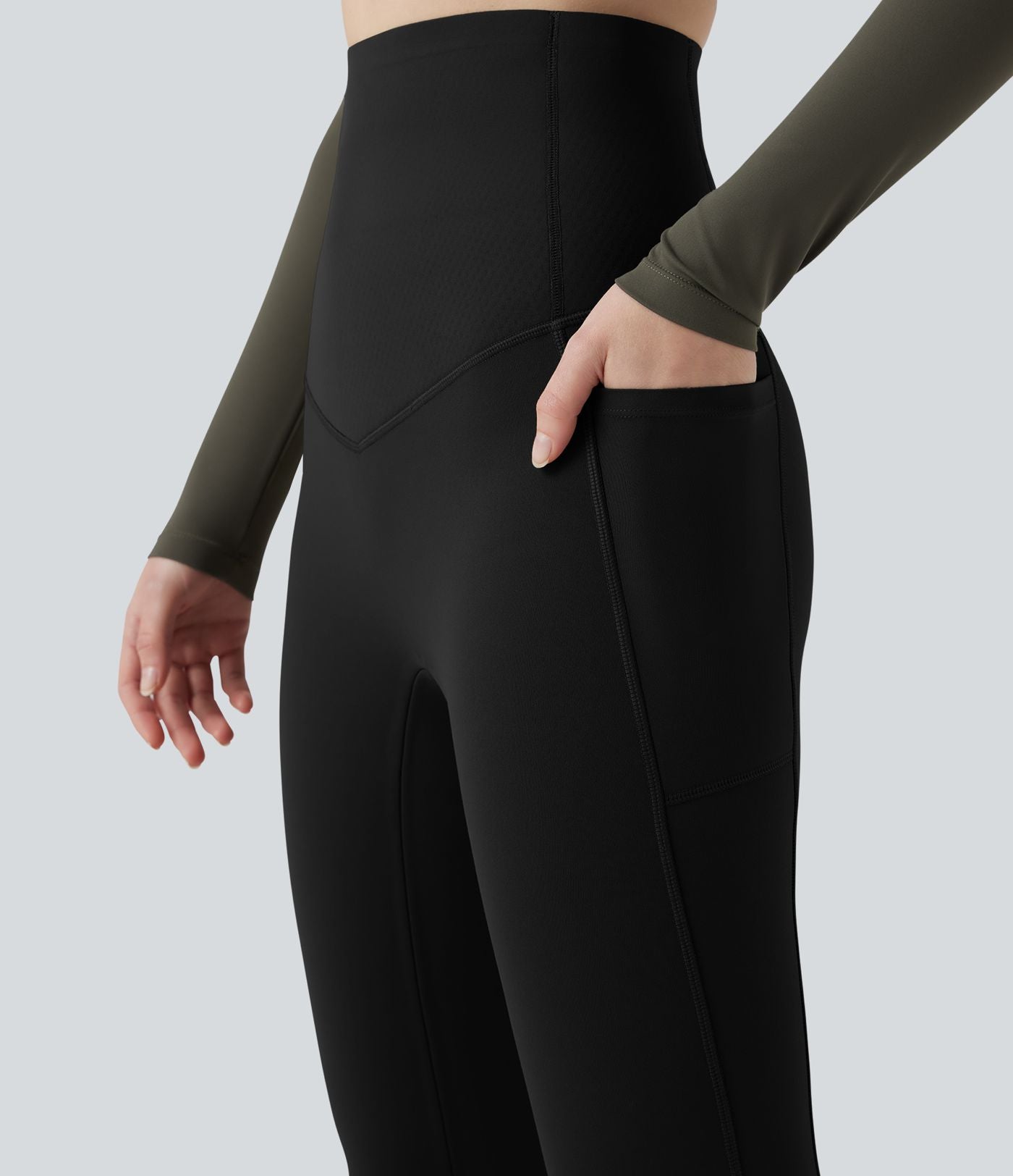 Legging d'entraînement Halara UltraSculpt™ Extra Heat taille ultra-haute gainant avec poches