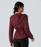 Veste de sport SpacerTek™ à capuche, manches longues, ourlet arrondi