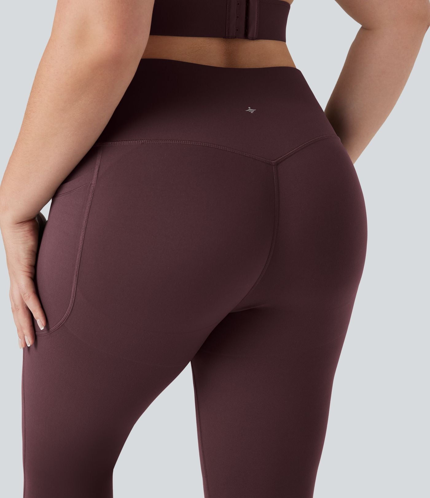 Jupe-short de tennis courte 2-en-1 gainante taille haute avec poches