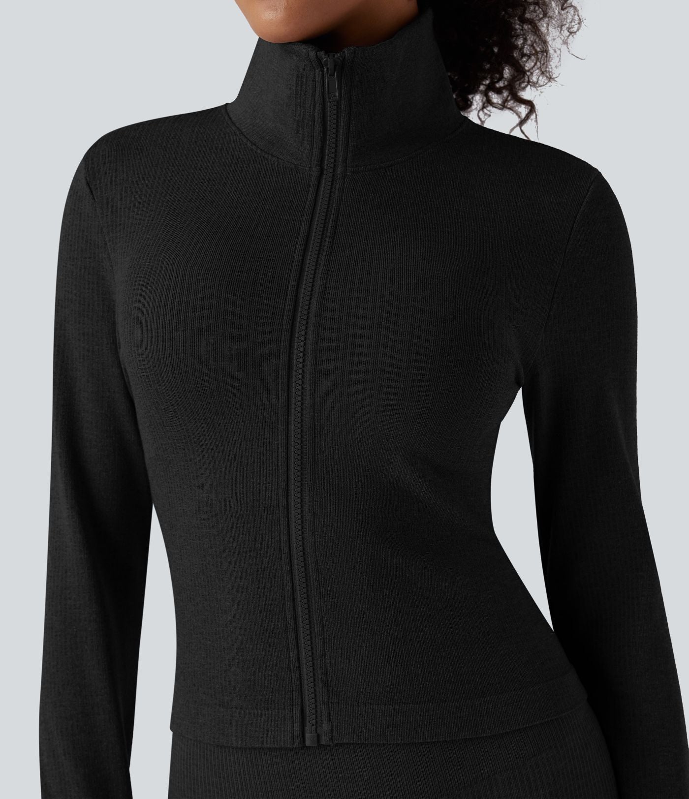 OneForm Seamless Flow Veste yoga chaude zippée à manches longues