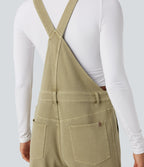 Salopette denim Halara Flex™ 7/8 coupe barrel avec poches