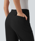 Pantalon de travail Halara Flex™ droit 7/8, taille haute, avec poches
