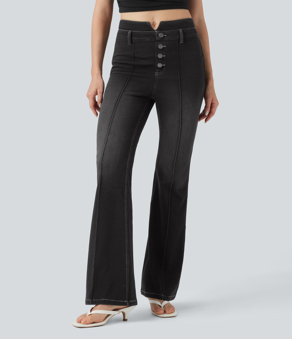 Jean évasé Halara Flex™ taille mi-haute gainant avec poches