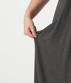 Robe maxi grande taille col halter dos nu avec lien au dos et poches