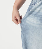 Pantalon jogging grande taille en molleton French Terry effet jean avec poches