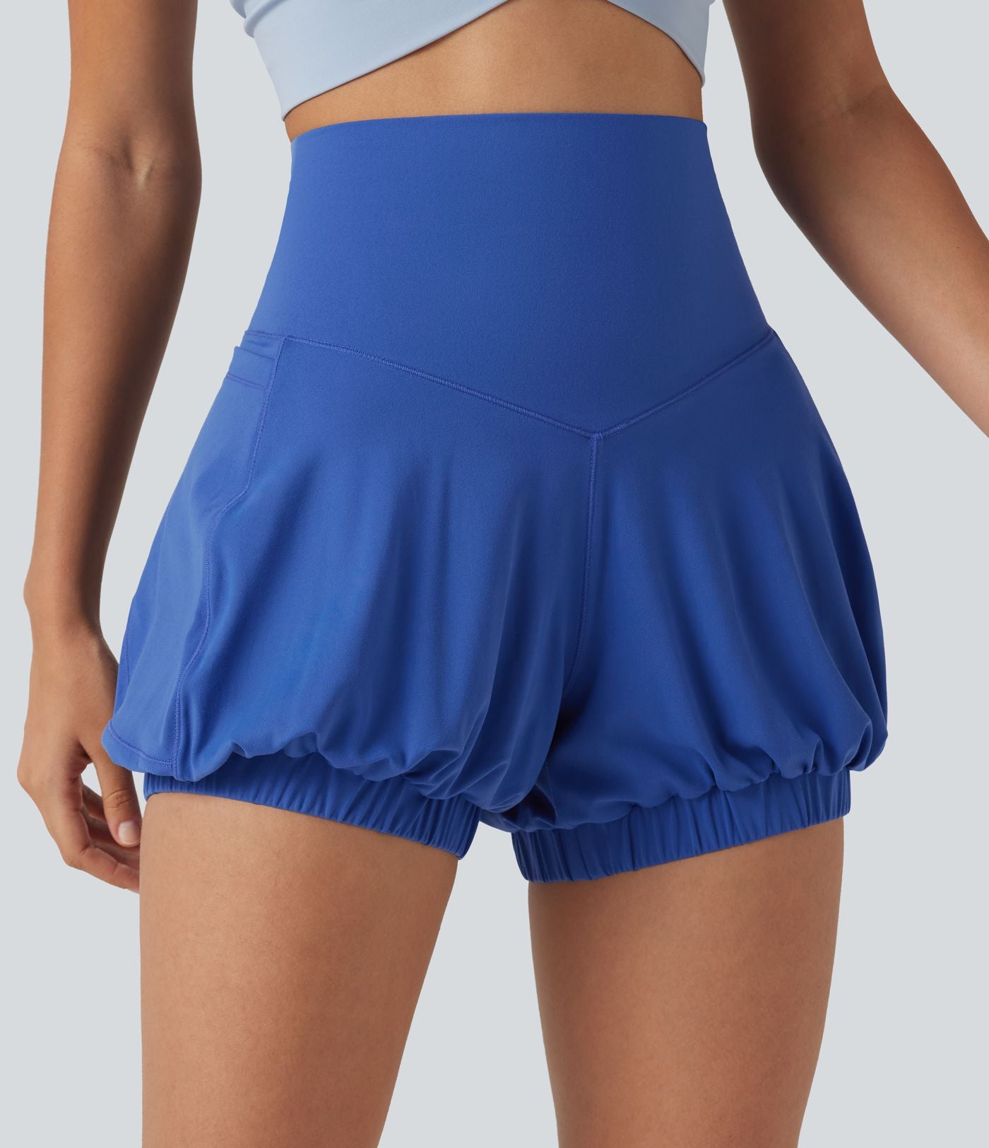 Short de danse SoftlyZero™ 10 cm taille haute gainant coupe ballon avec poches et protection solaire UPF50+