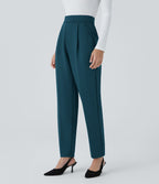 Pantalon de travail Halara Flex™ fuselé, taille haute, avec poches