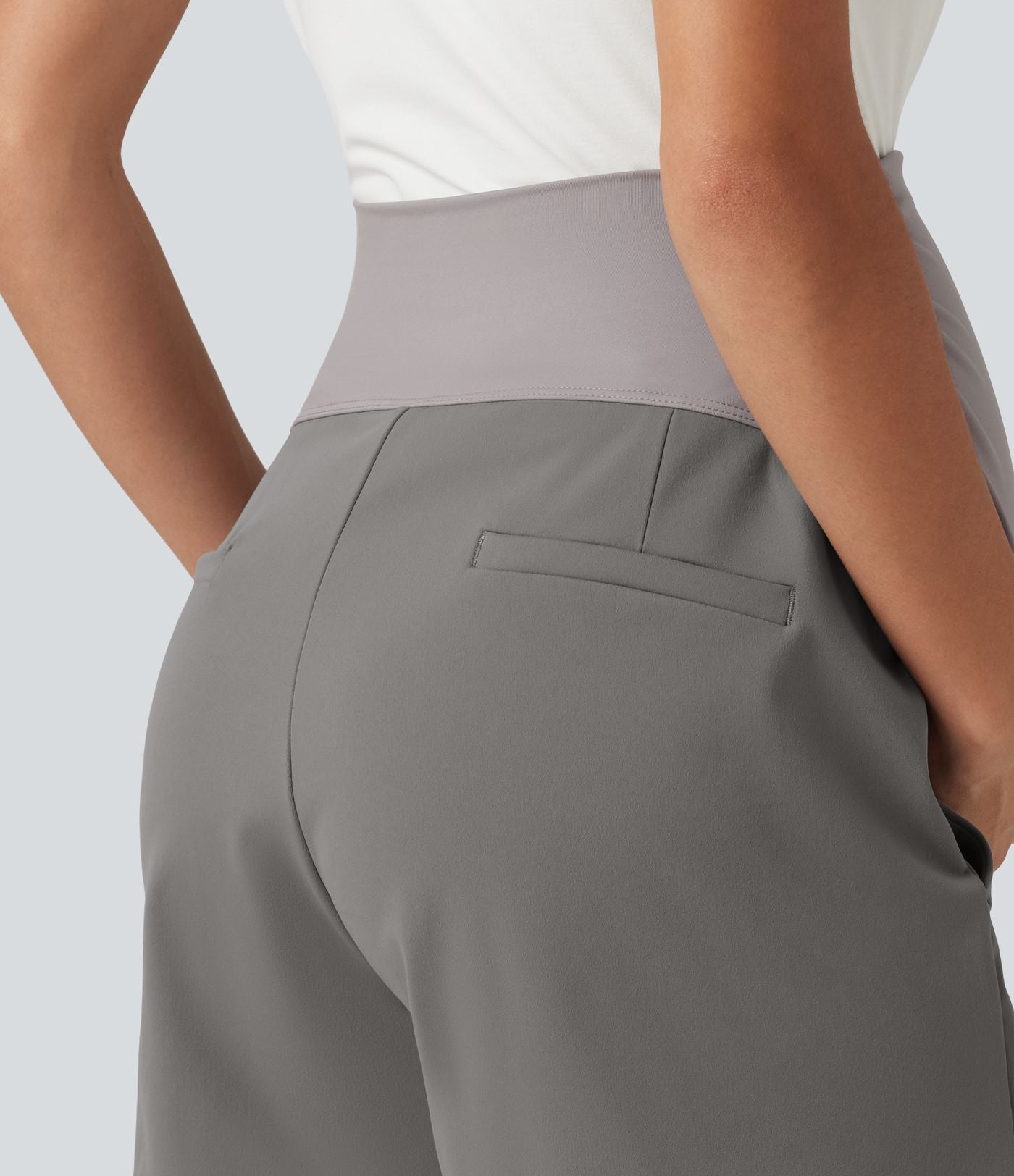 Short habillé de grossesse DayStretch 10 cm taille très haute coupe ample avec fronces et poches