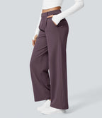 Pantalon tailleur Halara Flex™ DayStretch coupe droite taille haute avec poches